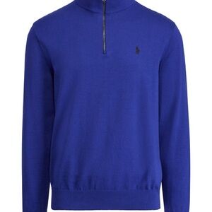 NWT Polo Golf Ralph Lauren Blur Cotton Half-Zip Sweater Size Large